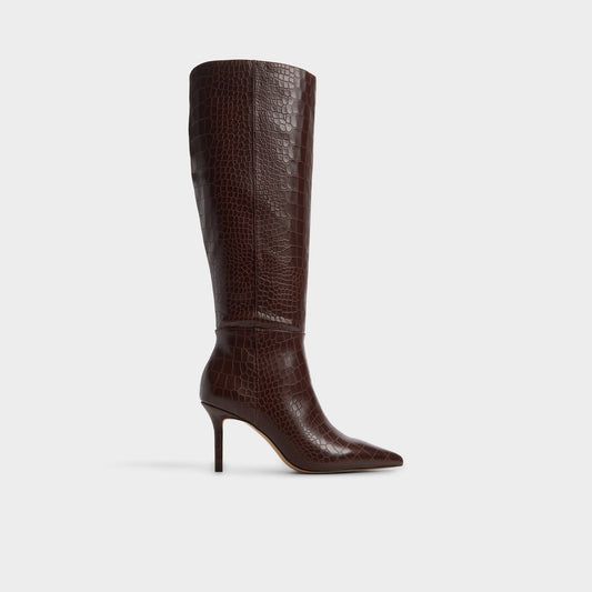 Saphiria Dark Brown Women's Tall Boots - Knee-high boot, Stiletto heel Aldo Dark brown