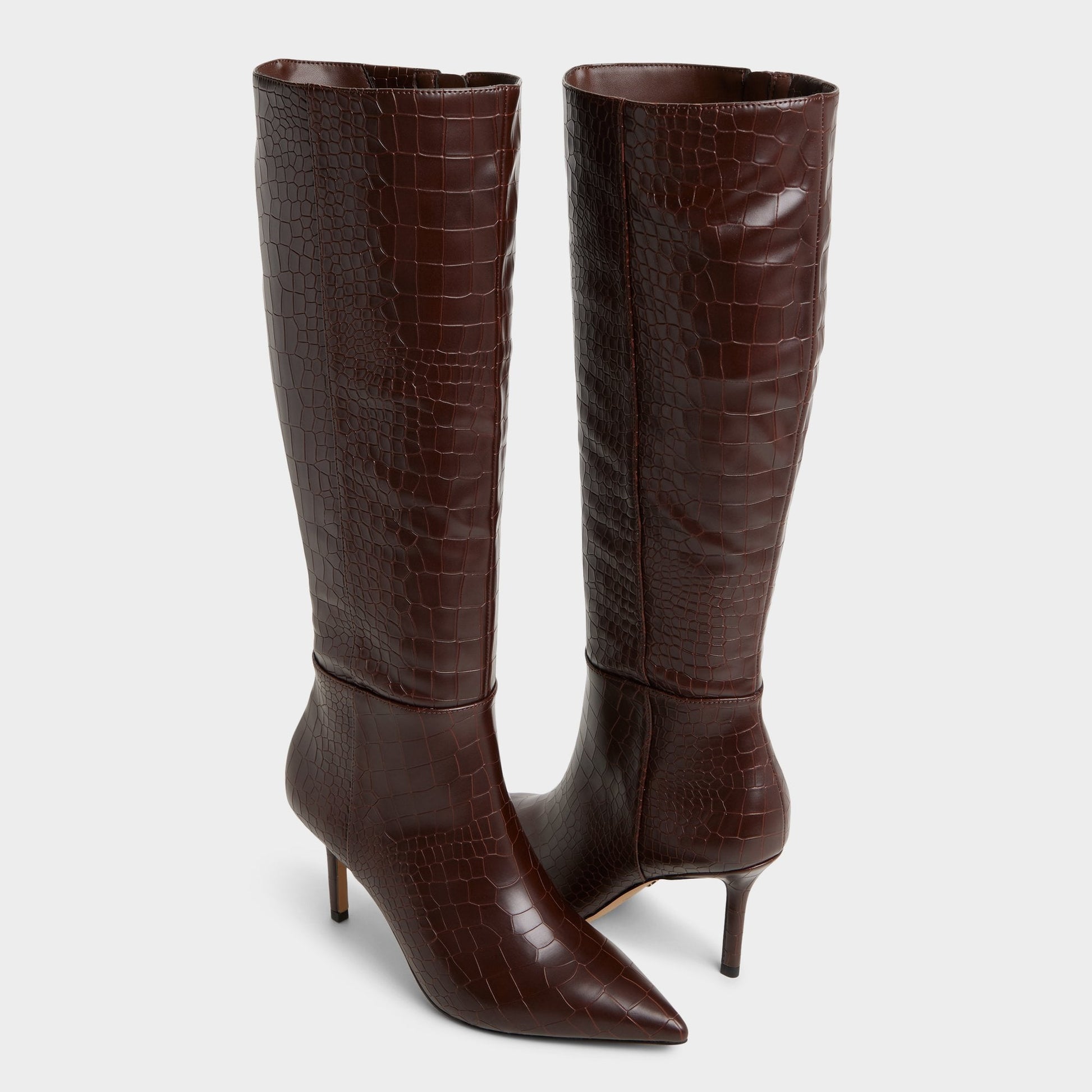 Saphiria Dark Brown Women's Tall Boots - Knee-high boot, Stiletto heel Aldo Dark brown