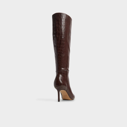 Saphiria Dark Brown Women's Tall Boots - Knee-high boot, Stiletto heel Aldo Dark brown