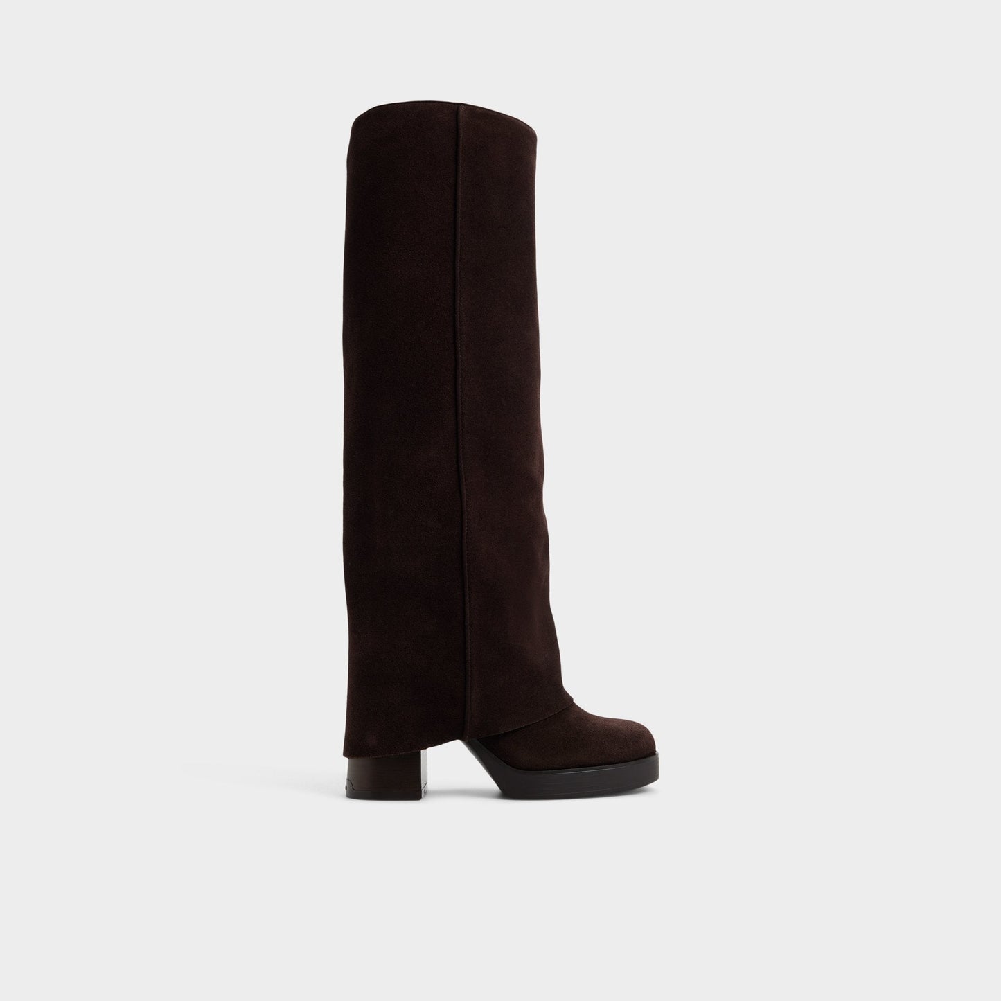 Maeveh in Dark Brown - Knee-high boot, Platform Aldo Dark brown