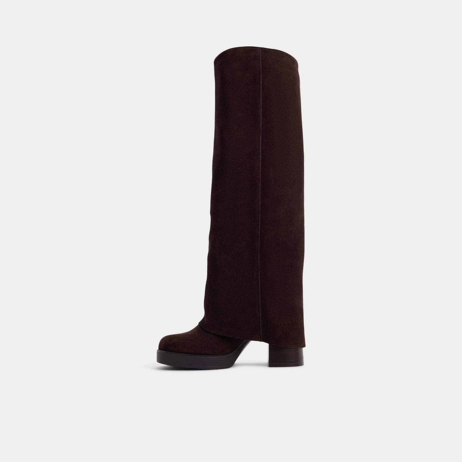 Maeveh in Dark Brown - Knee-high boot, Platform Aldo Dark brown