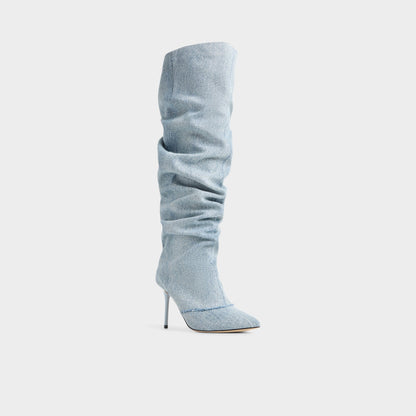 Daroba in Denim - Over-the-knee boot, Stiletto heel Aldo Denim