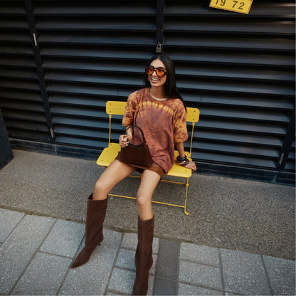 Selora in Dark Brown - Knee-high boot, Stiletto heel Aldo Dark brown