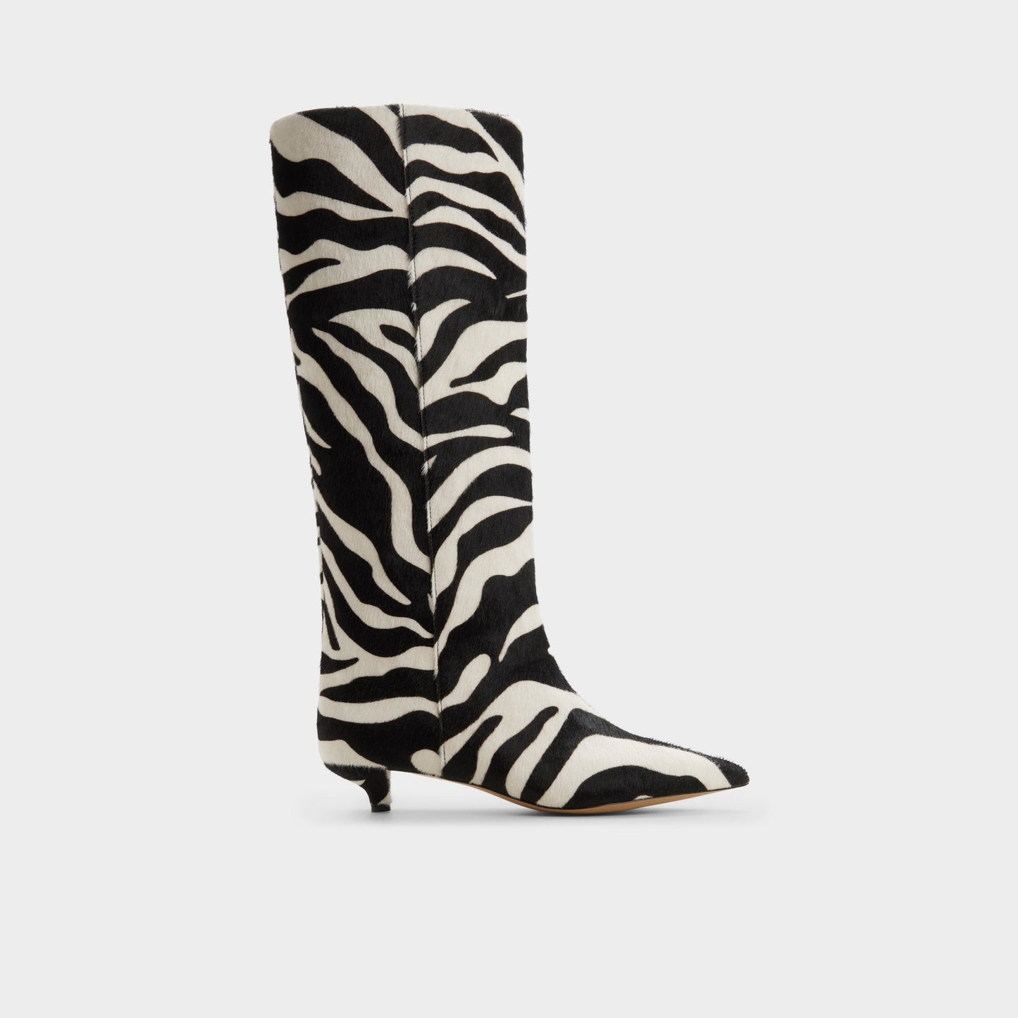Gabelia in White Black - Knee-high boot, Kitten heel Aldo White/black