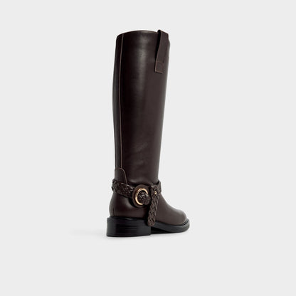 Philippa in Dark Brown - Riding boot, Block heel Aldo Dark brown