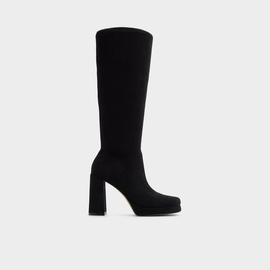 Gisselle in Black - Knee-high boot, Platform Aldo Black