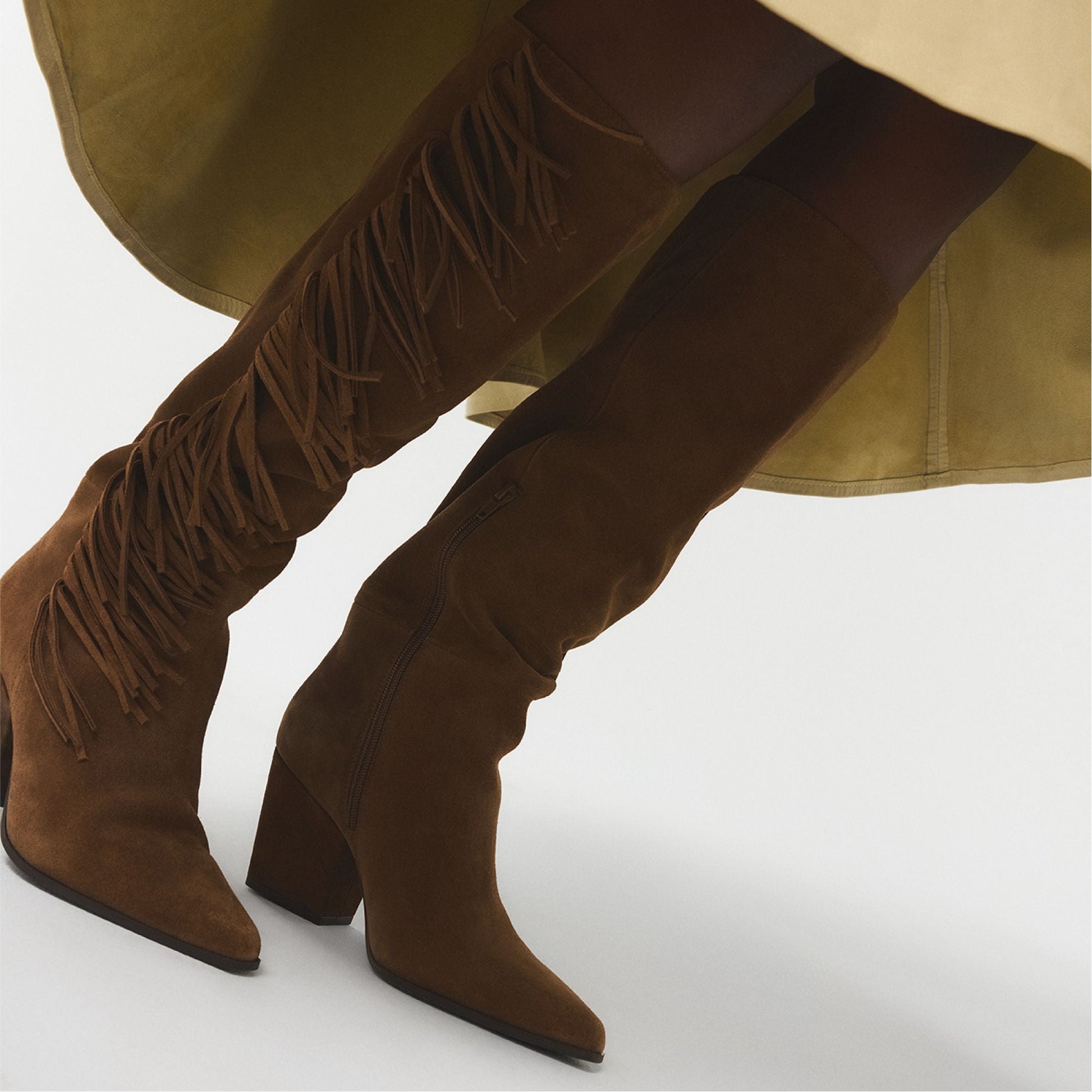 Kaelya in Dark Brown - Knee-high boot, Block heel Aldo Dark brown