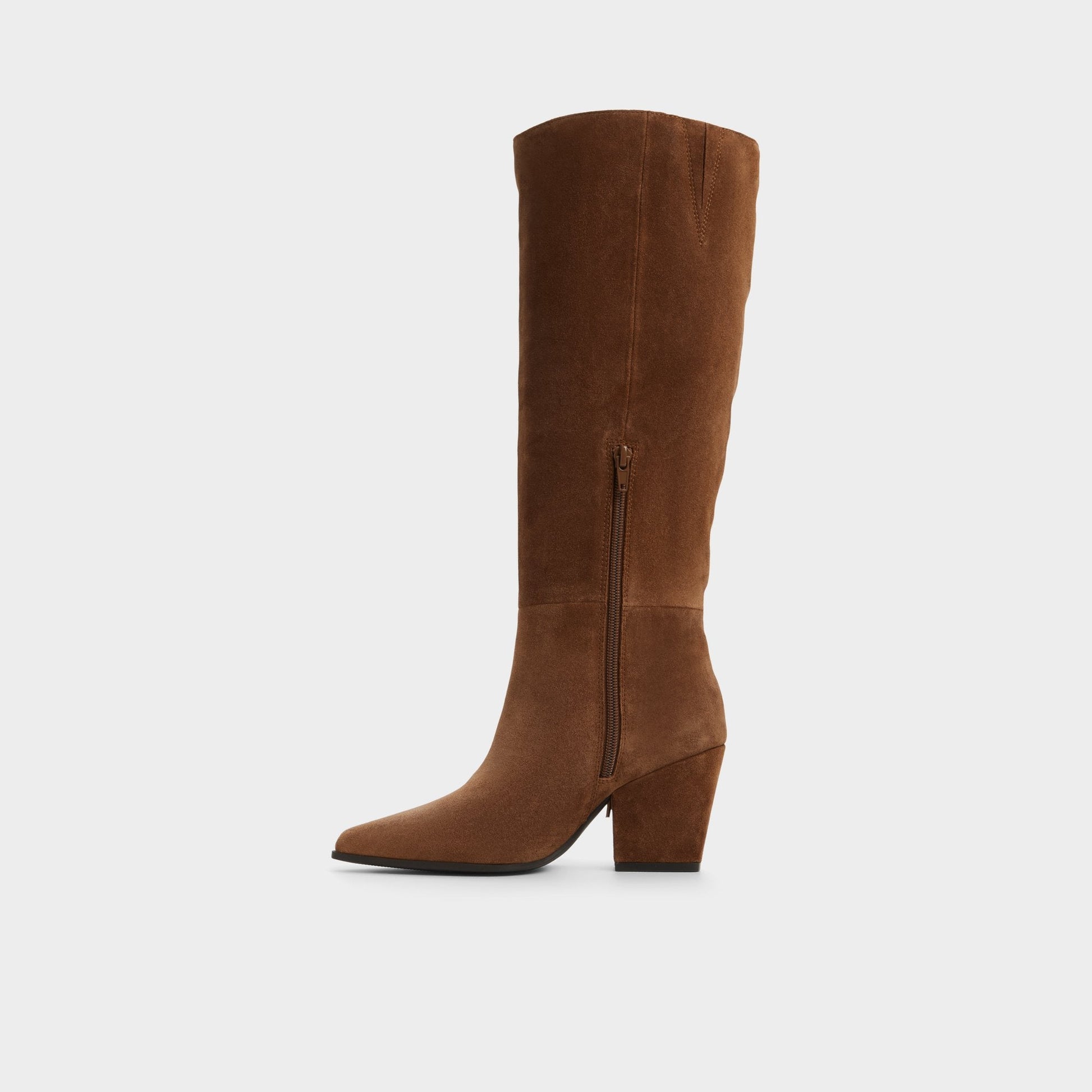 Kaelya in Dark Brown - Knee-high boot, Block heel Aldo Dark brown