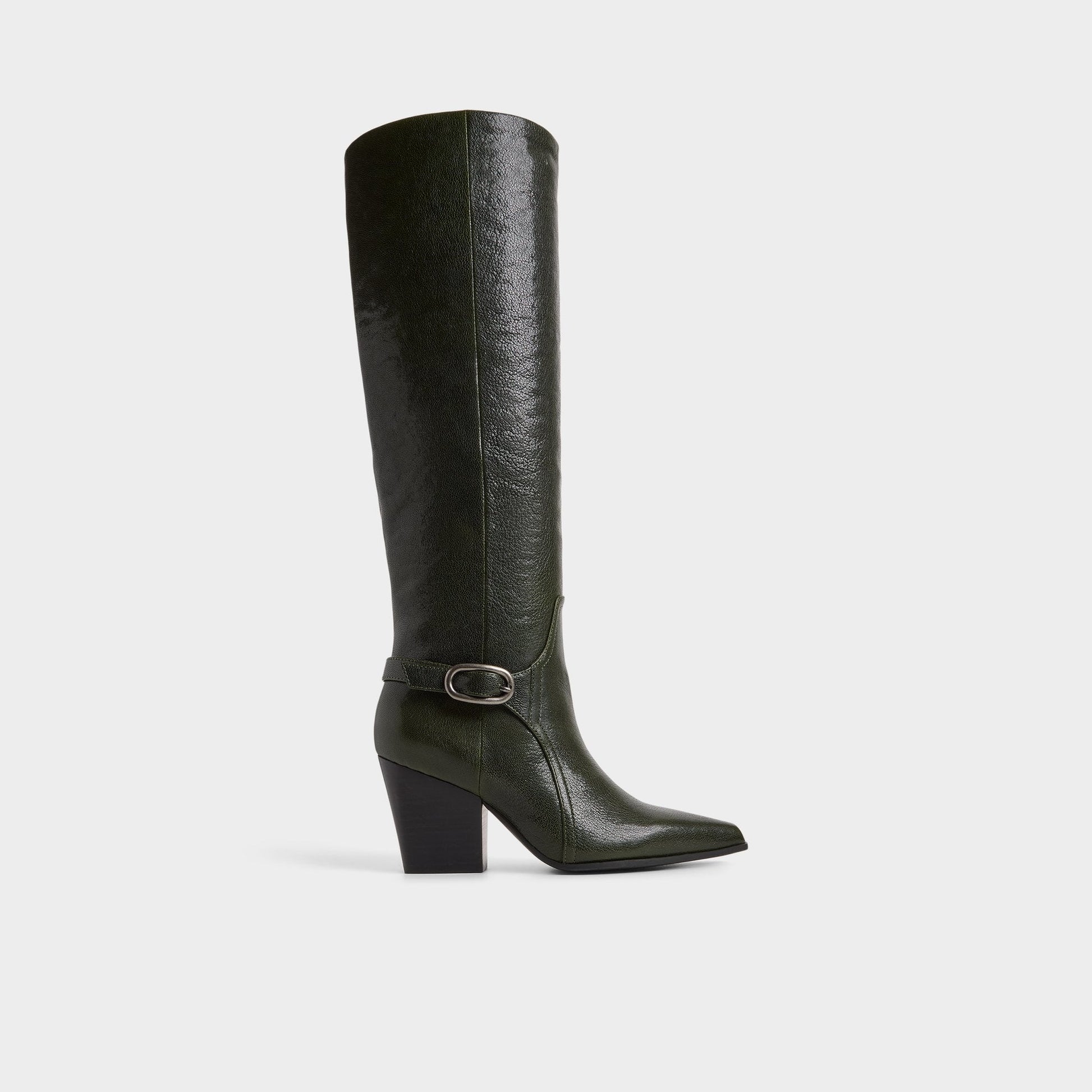 Saddle in Dark Green - Knee-high boot, Block heel Aldo Dark green