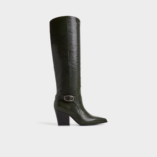 Saddle in Dark Green - Knee-high boot, Block heel Aldo Dark green