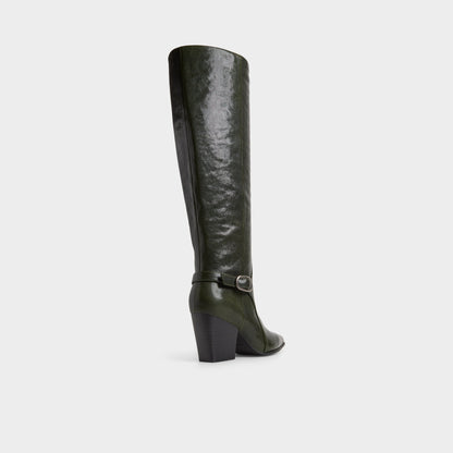 Saddle in Dark Green - Knee-high boot, Block heel Aldo Dark green