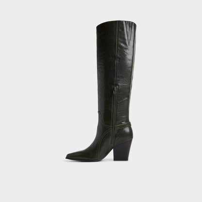 Saddle in Dark Green - Knee-high boot, Block heel Aldo Dark green