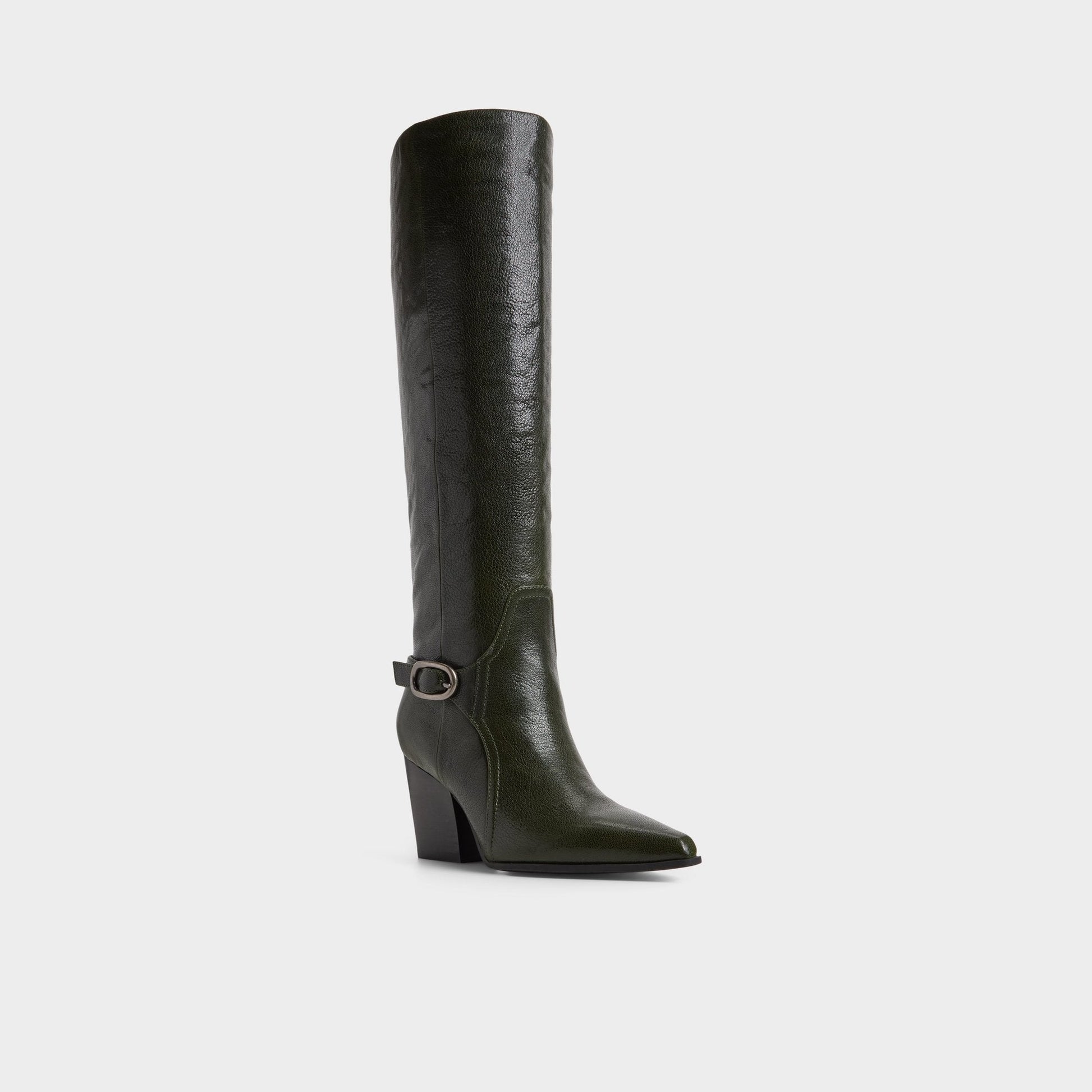 Saddle in Dark Green - Knee-high boot, Block heel Aldo Dark green