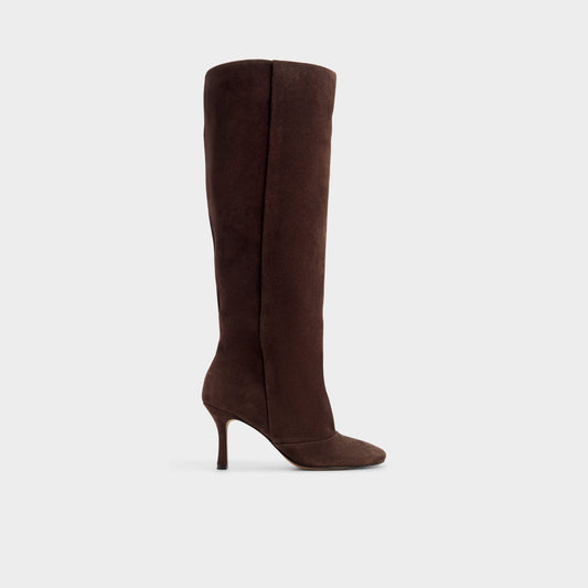 Frankey in Dark Brown - Knee-high boot, Stiletto heel Aldo Dark Brown
