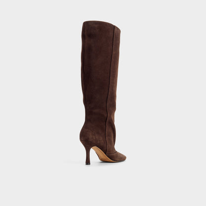 Frankey in Dark Brown - Knee-high boot, Stiletto heel Aldo Dark Brown