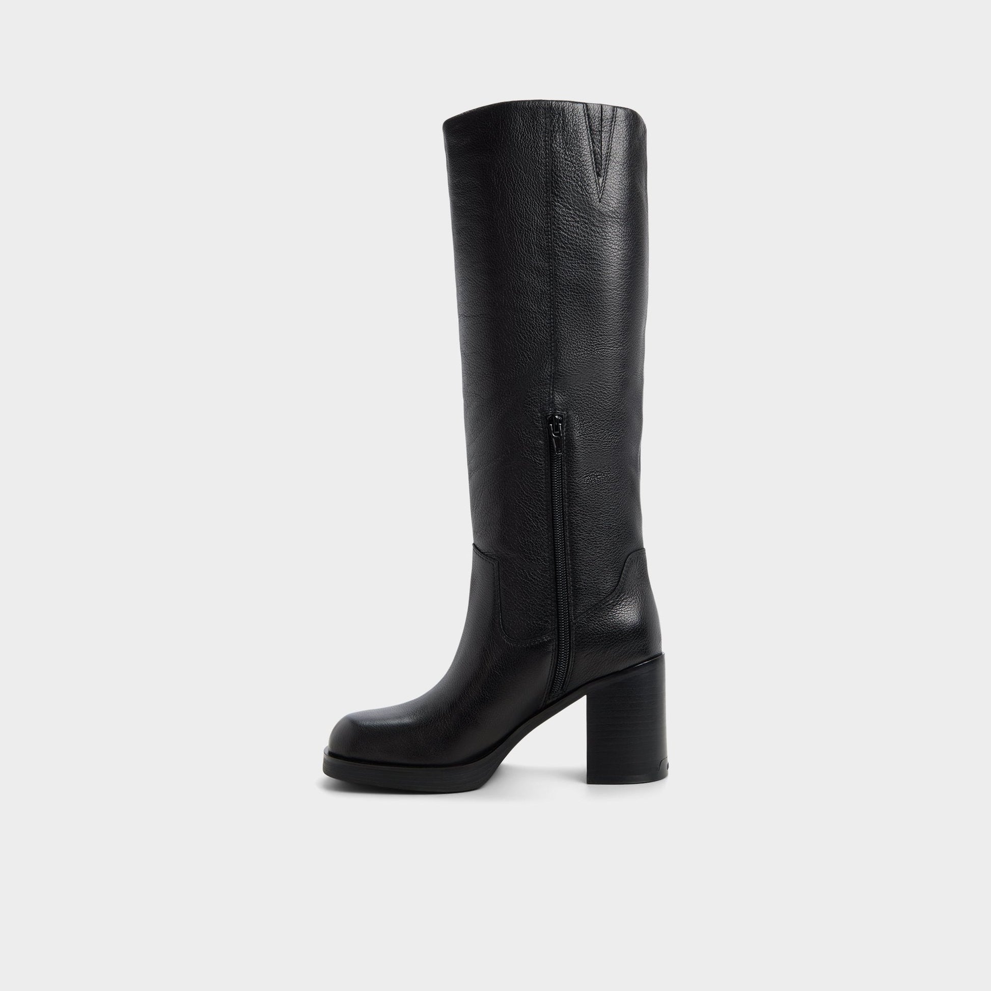 Juny in Black - Knee-high boot, Platform Aldo Black