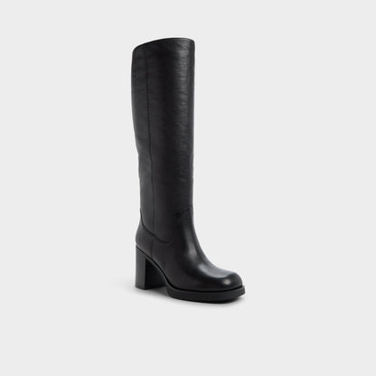 Juny in Black - Knee-high boot, Platform Aldo Black