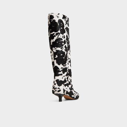 Everose in White Black - Knee-high boot, Kitten heel Aldo White/black