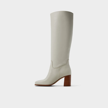 Elyze in White Bone - Knee-high boot, Block heel Aldo White/bone