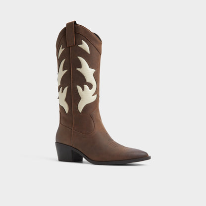 Nebraska Royal Brown Women's Western - Mid-calf western boot Aldo Royal Brown