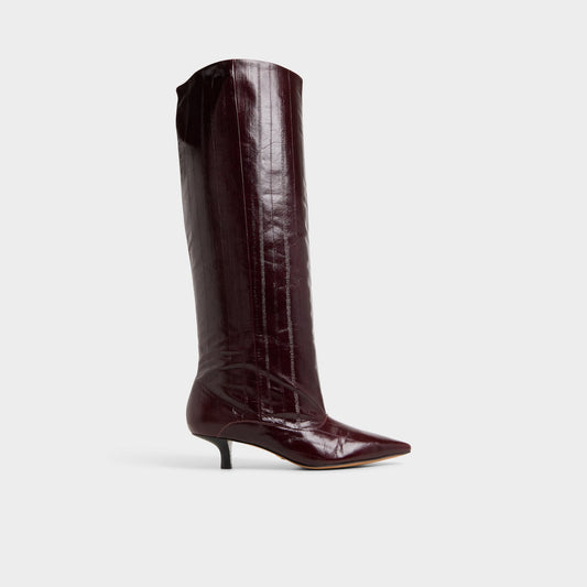 Everose in Bordo - Knee-high boot, Kitten heel Aldo Bordo