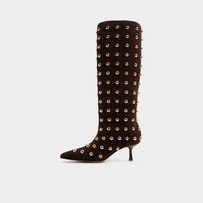 Selora in Medium Brown - Knee-high boot, Stiletto heel Aldo Medium Brown