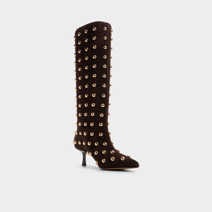 Selora in Medium Brown - Knee-high boot, Stiletto heel Aldo Medium Brown