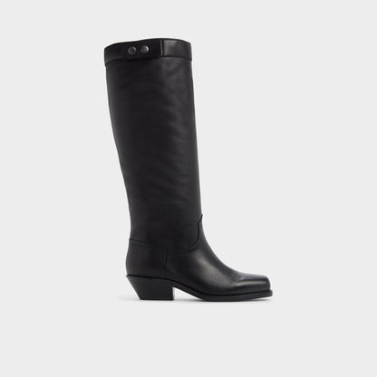 Emberlyn in Black - Knee-high western boot, Cup sole Aldo Black
