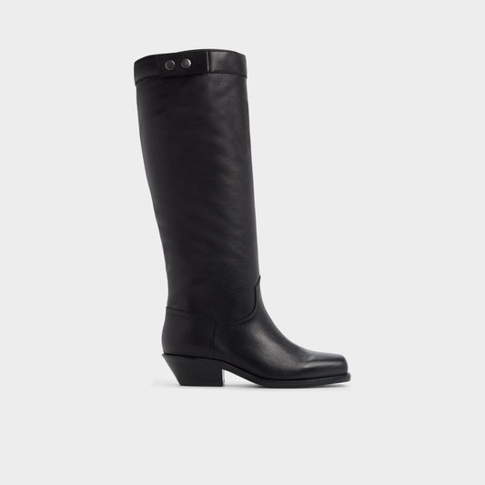 Emberlyn in Black - Knee-high western boot, Cup sole Aldo Black