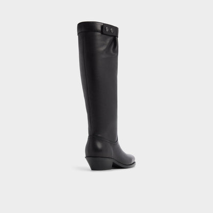 Emberlyn in Black - Knee-high western boot, Cup sole Aldo Black