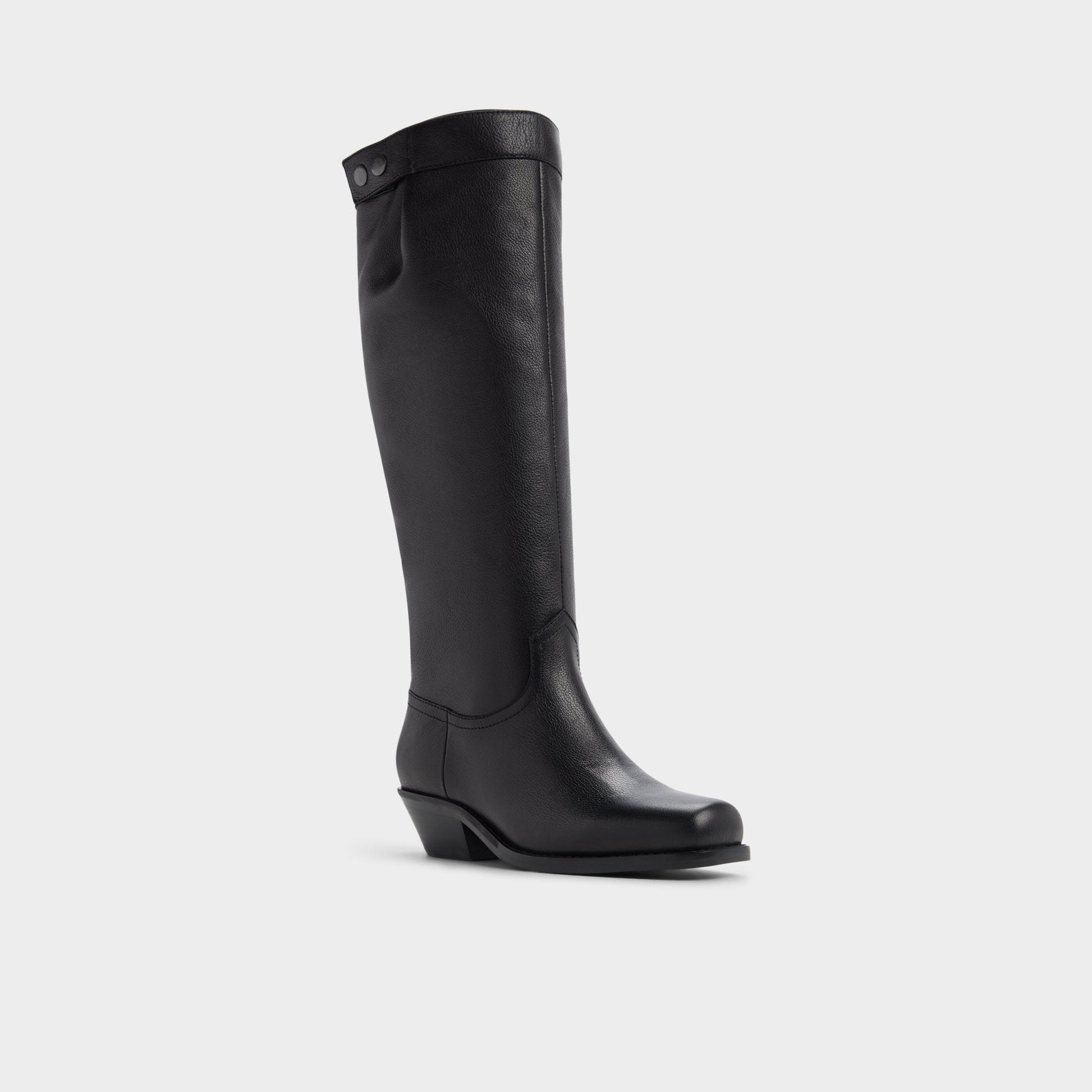 Emberlyn in Black - Knee-high western boot, Cup sole Aldo Black