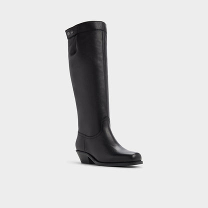 Emberlyn in Black - Knee-high western boot, Cup sole Aldo Black