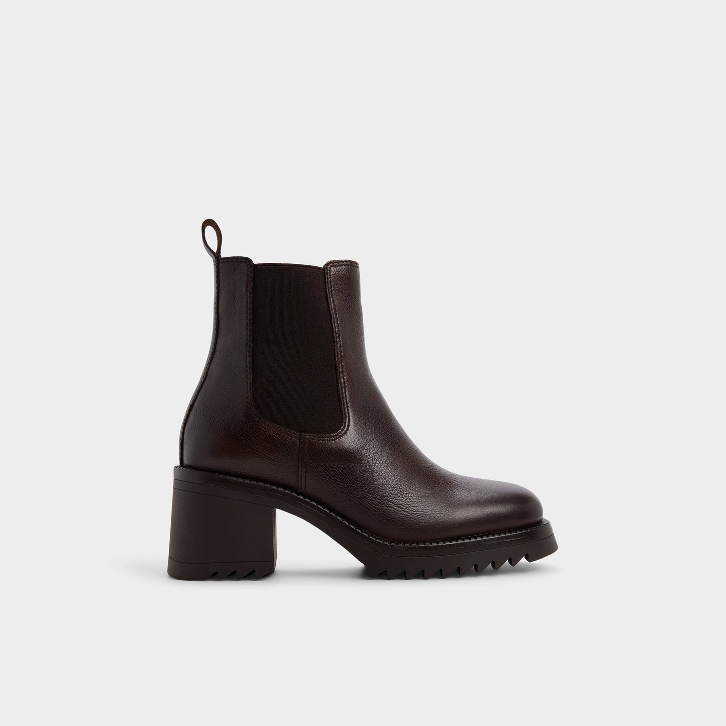 Anneliese in Medium Brown - Chelsea boot, Lug sole Aldo Medium brown