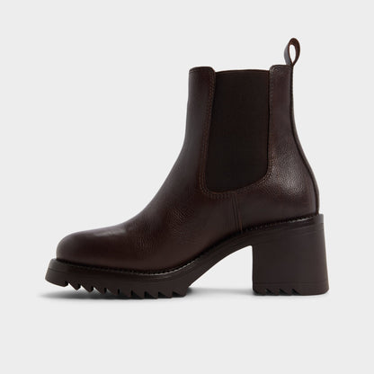 Anneliese in Medium Brown - Chelsea boot, Lug sole Aldo Medium brown
