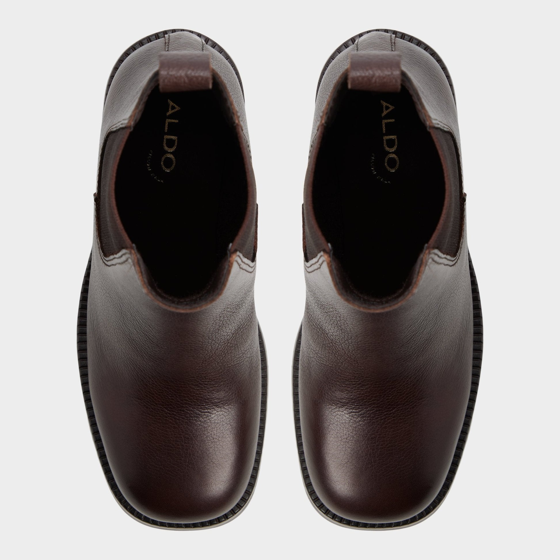 Anneliese in Medium Brown - Chelsea boot, Lug sole Aldo Medium brown
