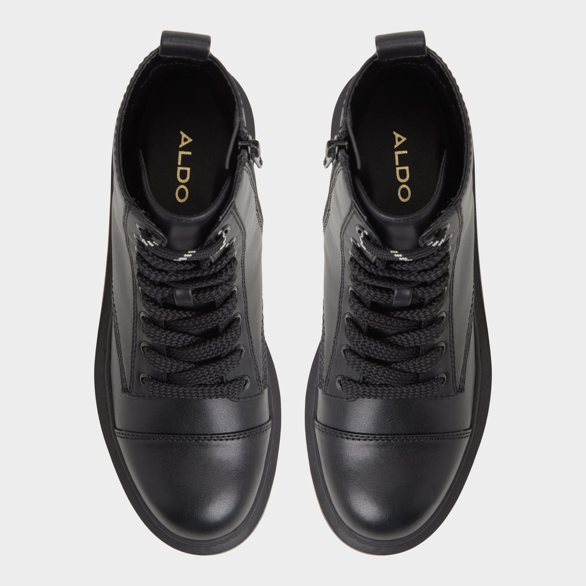 Goer Black Women's Casual boots - Combat ankle boot, Lug sole Aldo Black