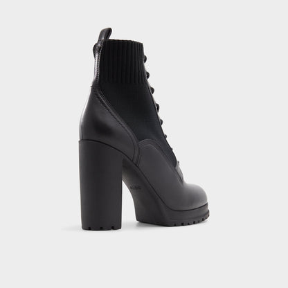 Rebellious Black Women's Combat boots - Combat ankle boot, Lug sole Aldo Black