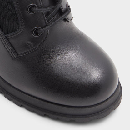 Rebellious Black Women's Combat boots - Combat ankle boot, Lug sole Aldo Black