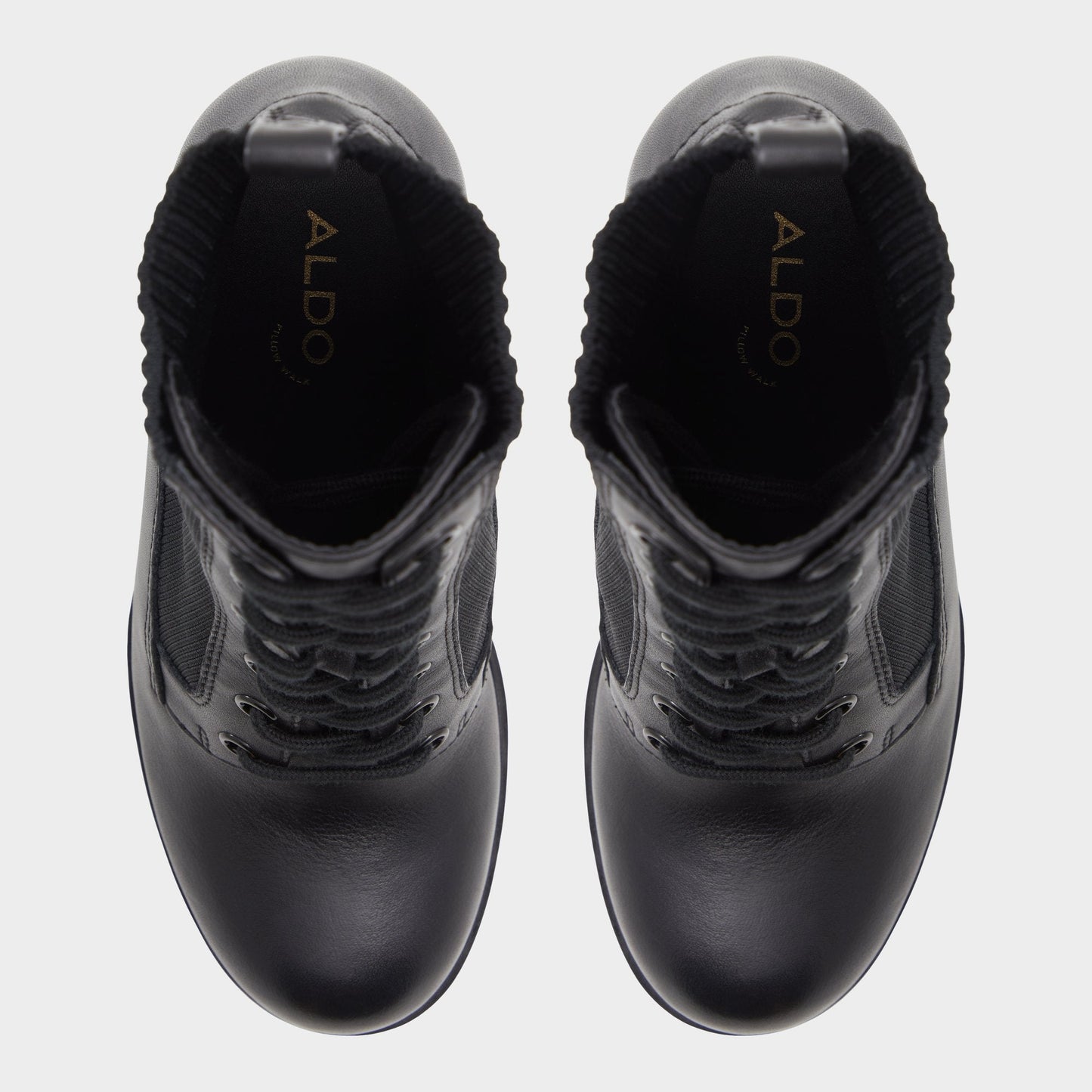 Rebellious Black Women's Combat boots - Combat ankle boot, Lug sole Aldo Black