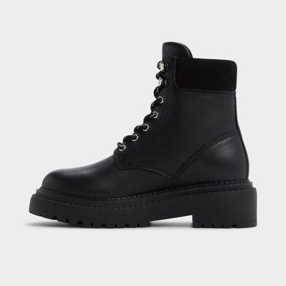Lewellan in Black - Hiking boot, Lug sole Aldo Black