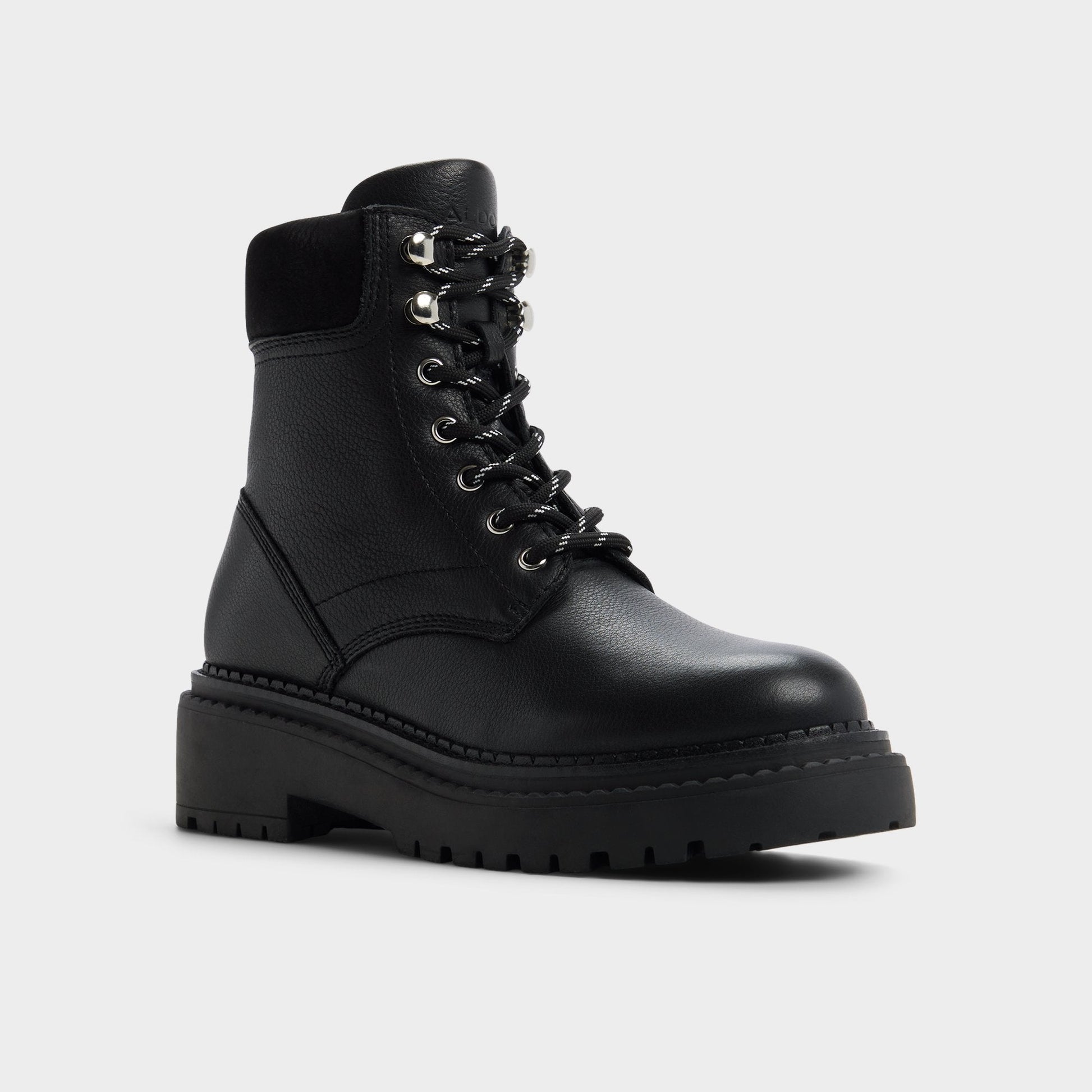 Lewellan in Black - Hiking boot, Lug sole Aldo Black