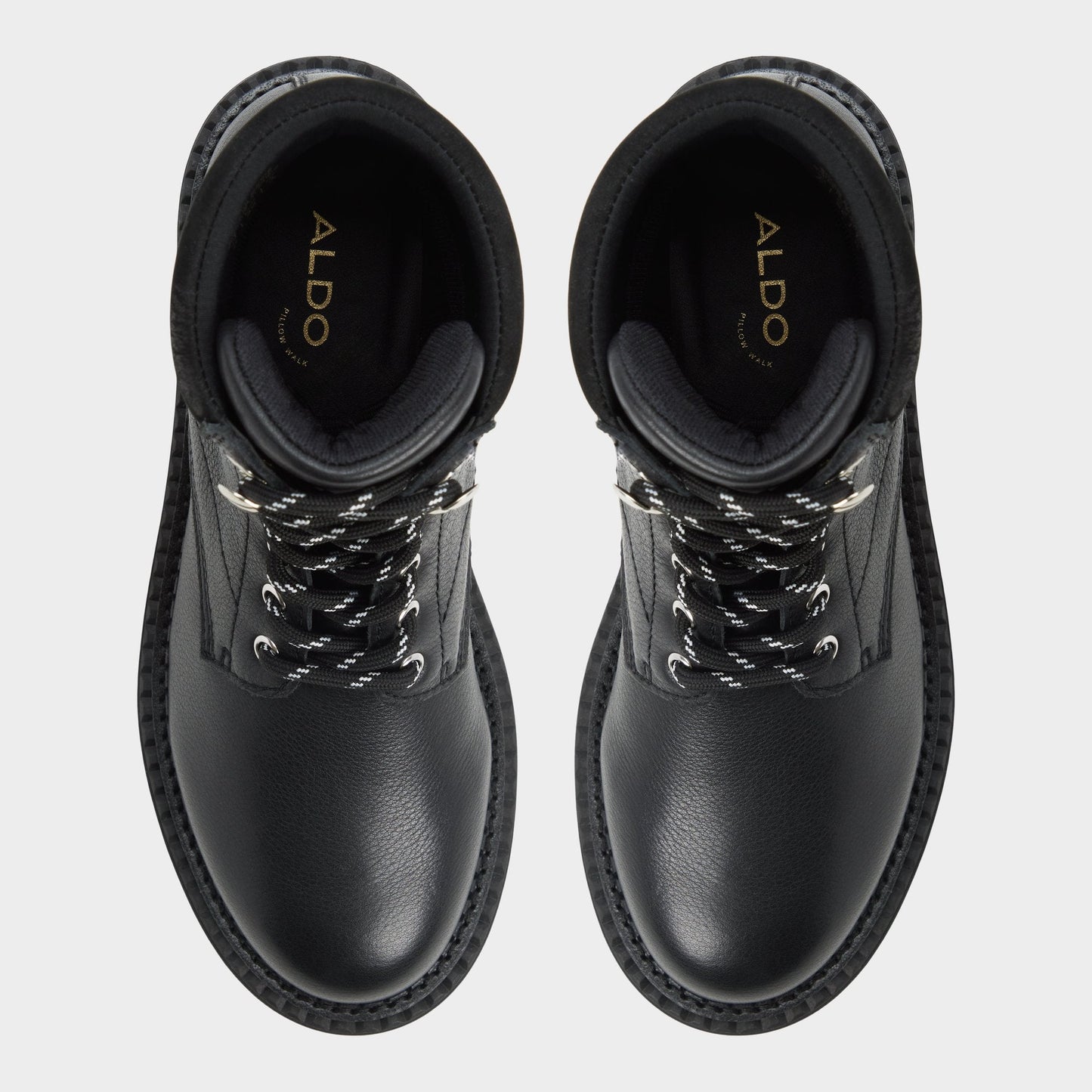 Lewellan in Black - Hiking boot, Lug sole Aldo Black