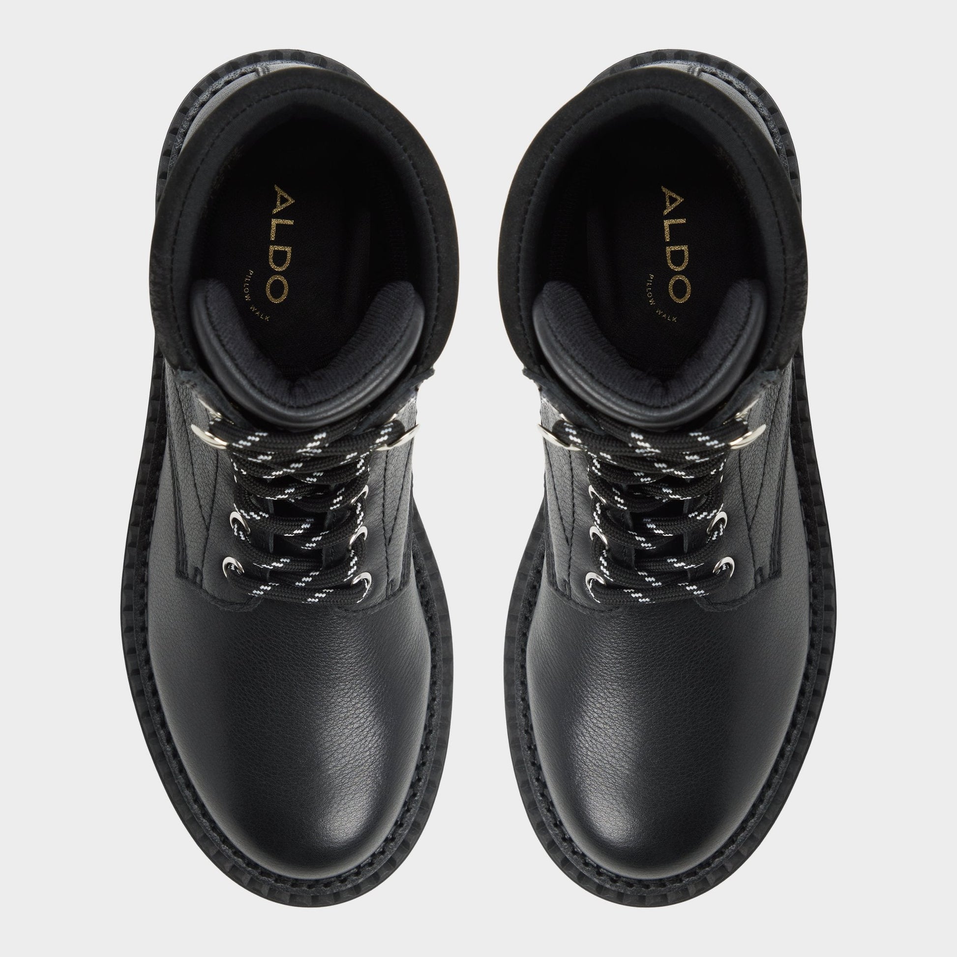 Lewellan in Black - Hiking boot, Lug sole Aldo Black