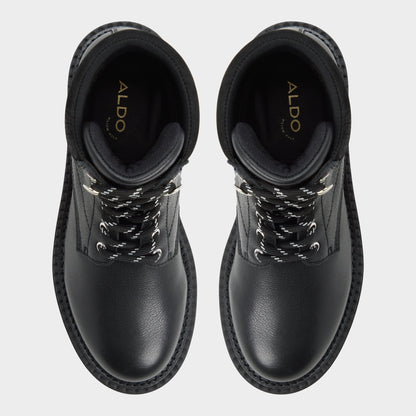 Lewellan in Black - Hiking boot, Lug sole Aldo Black