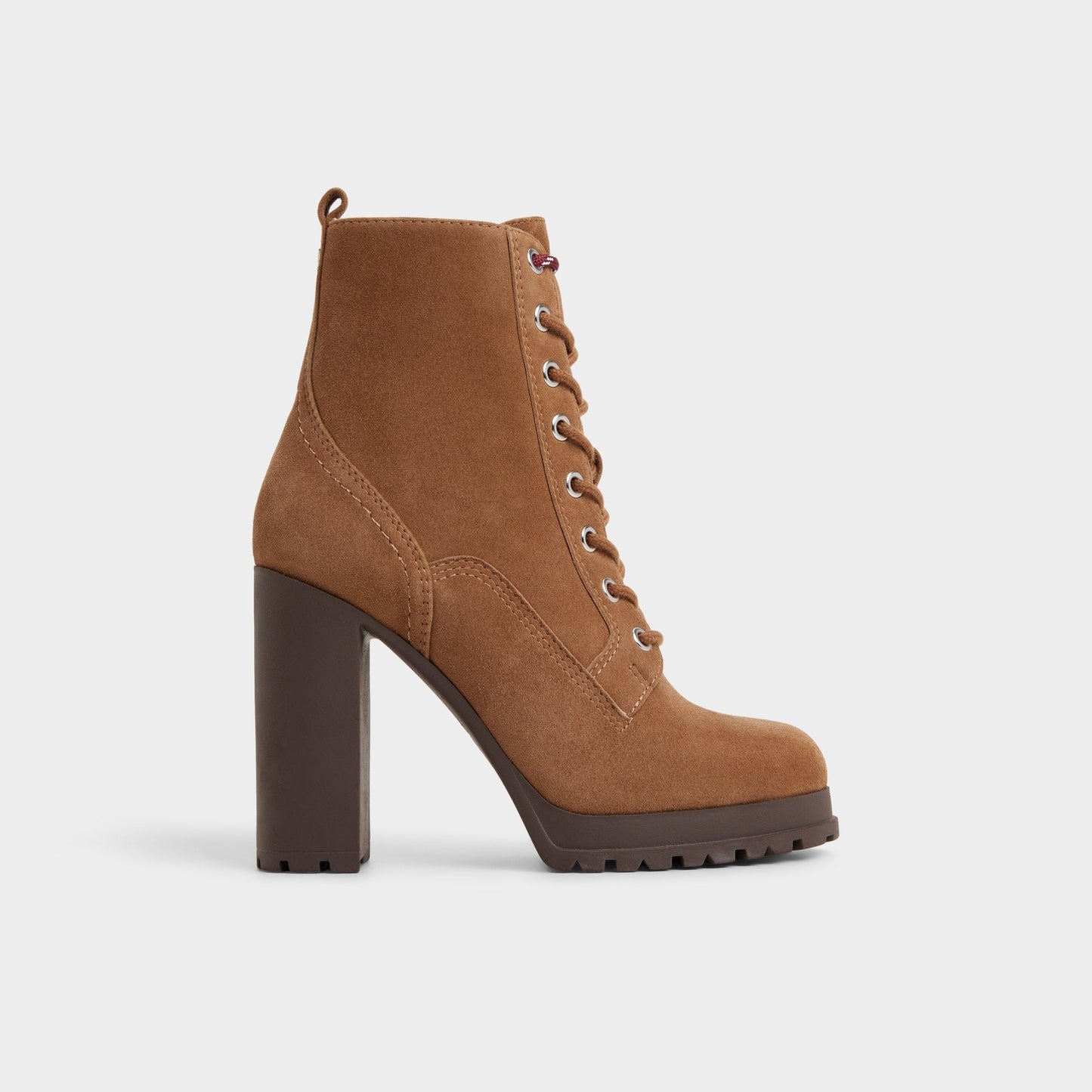 Rebelliously in Light Brown - Combat ankle boot, Lug sole Aldo Light brown