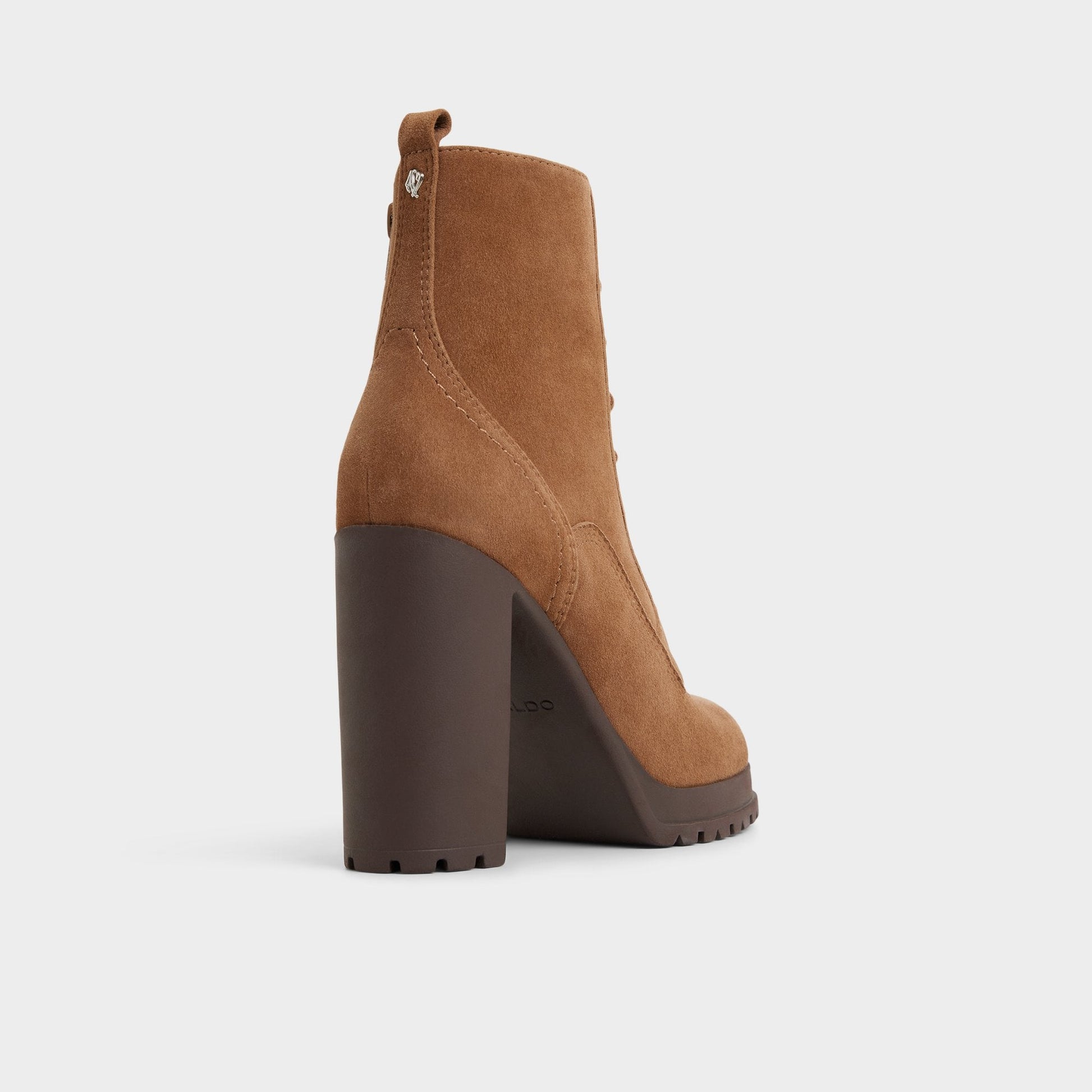 Rebelliously in Light Brown - Combat ankle boot, Lug sole Aldo Light brown