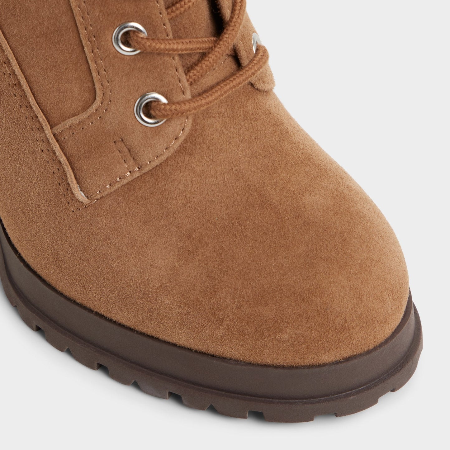Rebelliously in Light Brown - Combat ankle boot, Lug sole Aldo Light brown