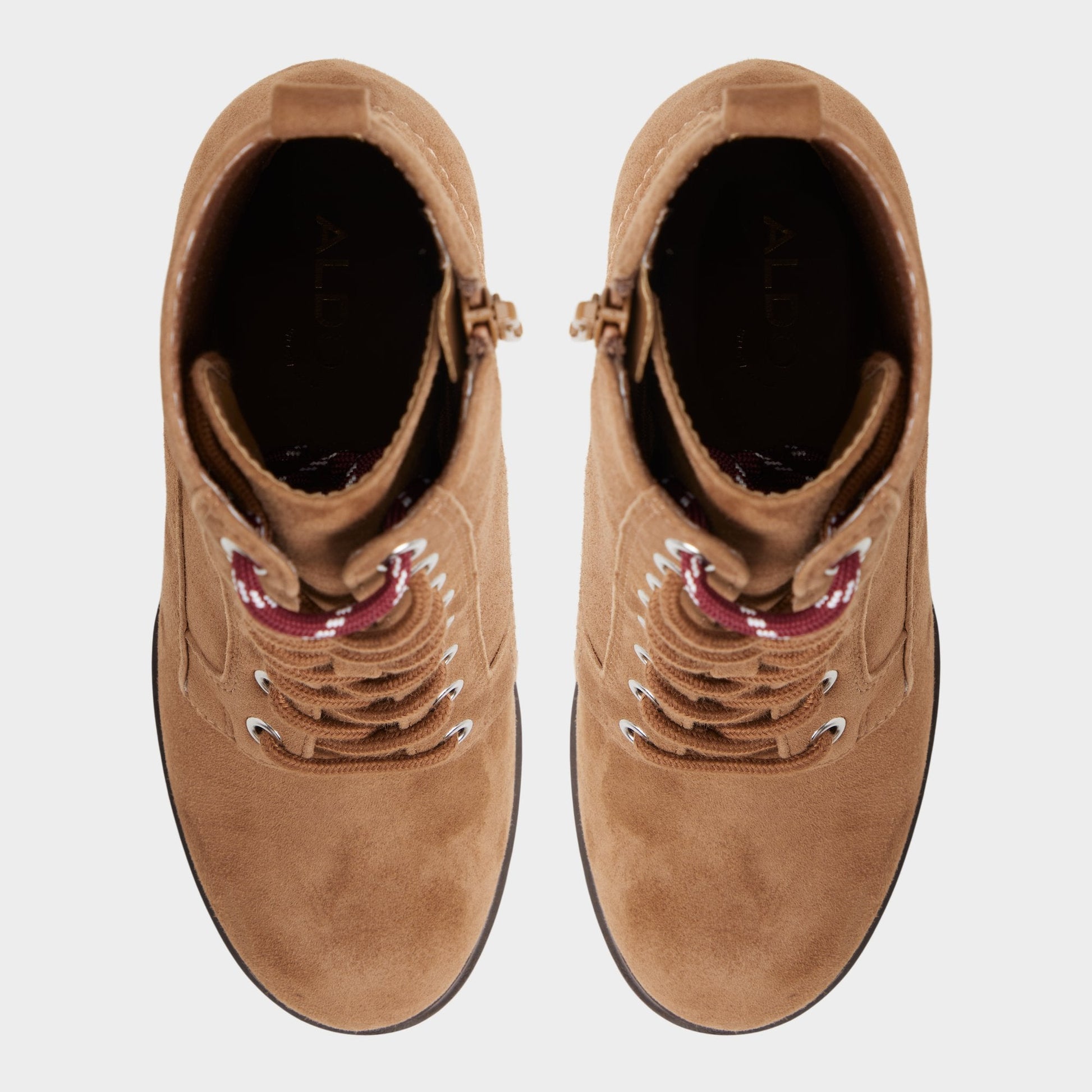 Rebelliously in Light Brown - Combat ankle boot, Lug sole Aldo Light brown