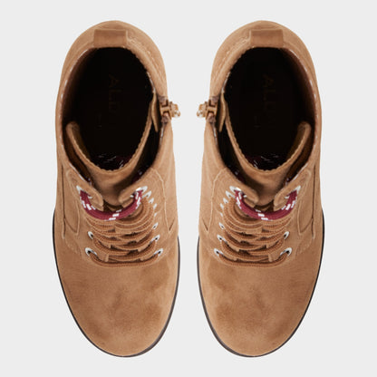 Rebelliously in Light Brown - Combat ankle boot, Lug sole Aldo Light brown