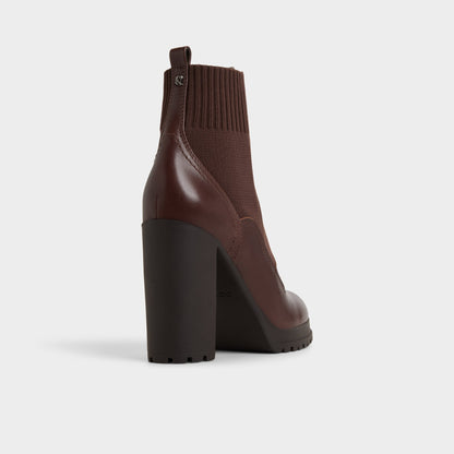 Rebellious in Other Brown - Combat ankle boot, Lug sole Aldo Other brown